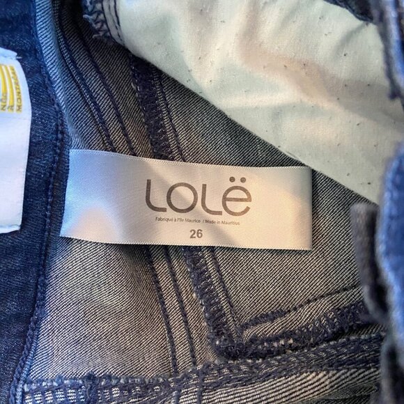 Lole Womens Dark Blue Skinny Jeans Size 26 high rise waist soft stretchy denim - Picture 6 of 12